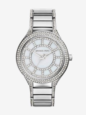 michael kors kerry pave watch silver|Kerry Mini Pavé Silver.